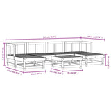 7 Piece Garden Lounge Set Solid Wood Douglas 3186345