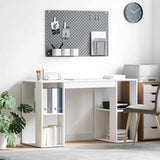Desk with Shelf White 130 x 50.5 x 75 cm Engineered Wood 869498