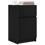 Bedside Cabinets 2 pcs Black 39x35x65 cm Engineered Wood 861322