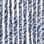 Insect Curtain Blue and White 90x200 cm Chenille 315127