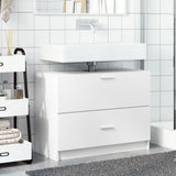 Sink Cabinet White 78x37x59 cm Engineered Wood 848115