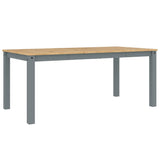 Dining Table PANAMA Grey 180x90x75 cm Solid Wood Pine 4005709