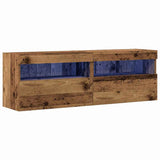 TV Wall Cabinet 2 pcs Old wood 60 x 30 x 40 cm Engineered Wood 862207