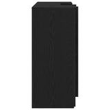 Reception Desk Black Oak 155x50x103,5 cm Engineered Wood 3324197