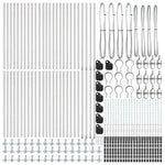 Fence Post Other 52 pcs Silver 3.2 x 3.2 x 110 cm Steel 3350262