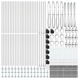 Fence Post Other 52 pcs Silver 3.2 x 3.2 x 110 cm Steel 3350262