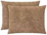 Cushion with Pillow HEERLEN 2 pcs Taupe Microfiber Fleece 928245