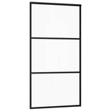 Sliding Door with Hardware Set 102x205 cm ESG Glass&Aluminium 3332808