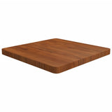 Square Table Top Dark Brown 60x60x4cm Treated Solid Wood Oak 343076