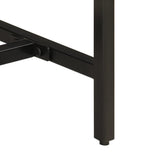 Console Table 110x30x75 cm Solid Rough Mango Wood and Iron 372726