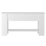 Coffee Table High Gloss White 101x49x52 cm Engineered Wood 809707
