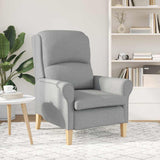 Armchair Light grey 76 x 94 x 102 cm Fabric 42009840