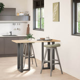 Bar Table Legs T-Shaped 2 pcs Anthracite 50x35x cm Steel 4013078