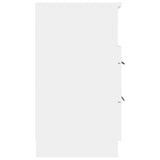 Bedside Cabinet White Engineered Wood 811232