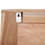 Decorative Mirror Teak 60x60 cm Square 244562