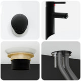 Bathroom Furniture Set 5 pcs Black 33 x 34.5 x 100 cm 3405974