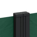 ZNTS Retractable Side Awning Dark Green 180x1200 cm 4004845