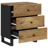 Bedside Cabinet 50x33x62 cm Solid Wood Mango&Engineered Wood 350663