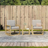 Garden Lounge Set Natural wood Vacuum pressure treated pine wood 832556