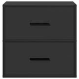 ZNTS Wall-mounted Bedside Cabinets 2 pcs Black 40x31x39.5 cm 848725