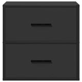 Wall-mounted Bedside Cabinet Black 40x31x39.5 cm 848724