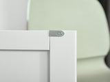 Kitchen Island Utility Cart, with 2 Storage Drawers & Cabinets for Dining Room, White T3398P344624