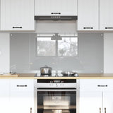 Kitchen Backsplash 2 pcs Light Grey 70 x 60 cm Tempered Glass 3415448