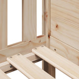 Kids' House Bed Frame without Mattress 90x190 cm Single Pine 850707