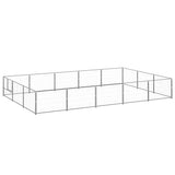Dog Kennel Silver 15 m Steel 3082137