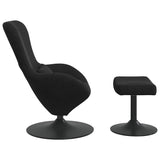 Egg Chair with Footstool Black 63 x 73 x 90 cm Velvet 42002750