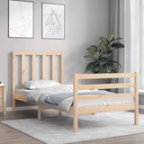 Bed Frame without Mattress Single Solid Wood Pine 3193756