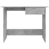 Desk Concrete Grey 100x50x76 cm Engineered Wood 800553