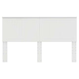 Headboard with Headboard Gloss White 160 cm Engineered wood 887741
