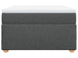 Box Spring Bed with Mattress Dark Grey 90x200 cm Fabric 3285346