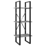 5-Tier Book Cabinet Concrete Grey 40x30x175 cm Engineered Wood 3081972