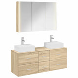 Bathroom Furniture Set 4 pcs Sonoma Oak 3406825