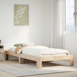 Bed Frame without Mattress 100x200 cm Solid Wood Pine 855322