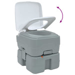 Portable Camping Toilet Grey and white 41.5 x 36.5 x 37.5 cm 42001437