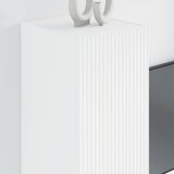 TV Wall Cabinet White 30 x 31 x 80 cm Engineered Wood 892289