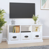 TV Cabinet White 100x35x50 cm Engineered Wood 816288