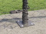 Welded Wire Fence with Concrete Base 25 x 0.6 m 3353652