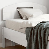Headboard White 90 cm Solid Wood Pine 842519