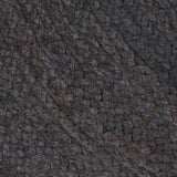 ZNTS Handmade Rug Jute Round 120 cm Dark Grey 133666