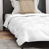 Summer Duvet with Pillow 2 pcs White Microfiber 3376448