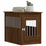 Dog Crate Furniture Brown Oak 55x80x68 cm Engineered Wood 838329