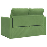 Sofa Bed Light Green 204 x 122 x 60 cm Velvet 42007951