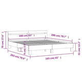Bed Frame without Mattress Sonoma Oak 160x200 cm 3207408