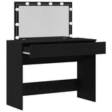 Dressing Table Black Oak 100 x 40 x 120 cm Engineered Wood 868862