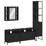Bathroom Cabinet Set Black 3214745