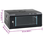 4U Wall Mounted Network Cabinet 19" IP20 53x40x21 cm 30256